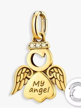 My Angel Gold Charm Pendant - Women's Jewelry